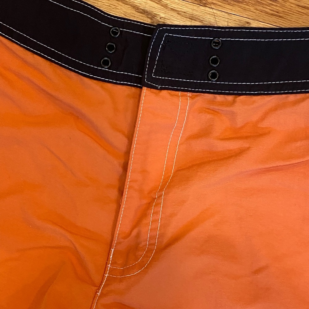 Gap Orange Blue Nylon Short Shorts M Summer Lightweight Athletic Casual Swim - Picture 3 of 6